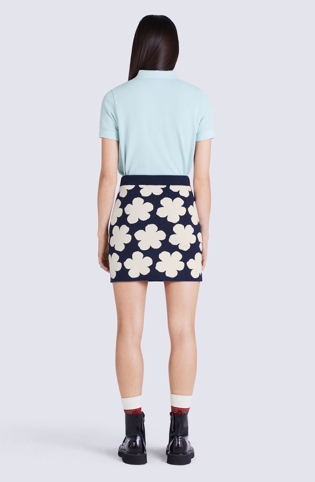 'Hana Dots' jacquard miniskirt - 3