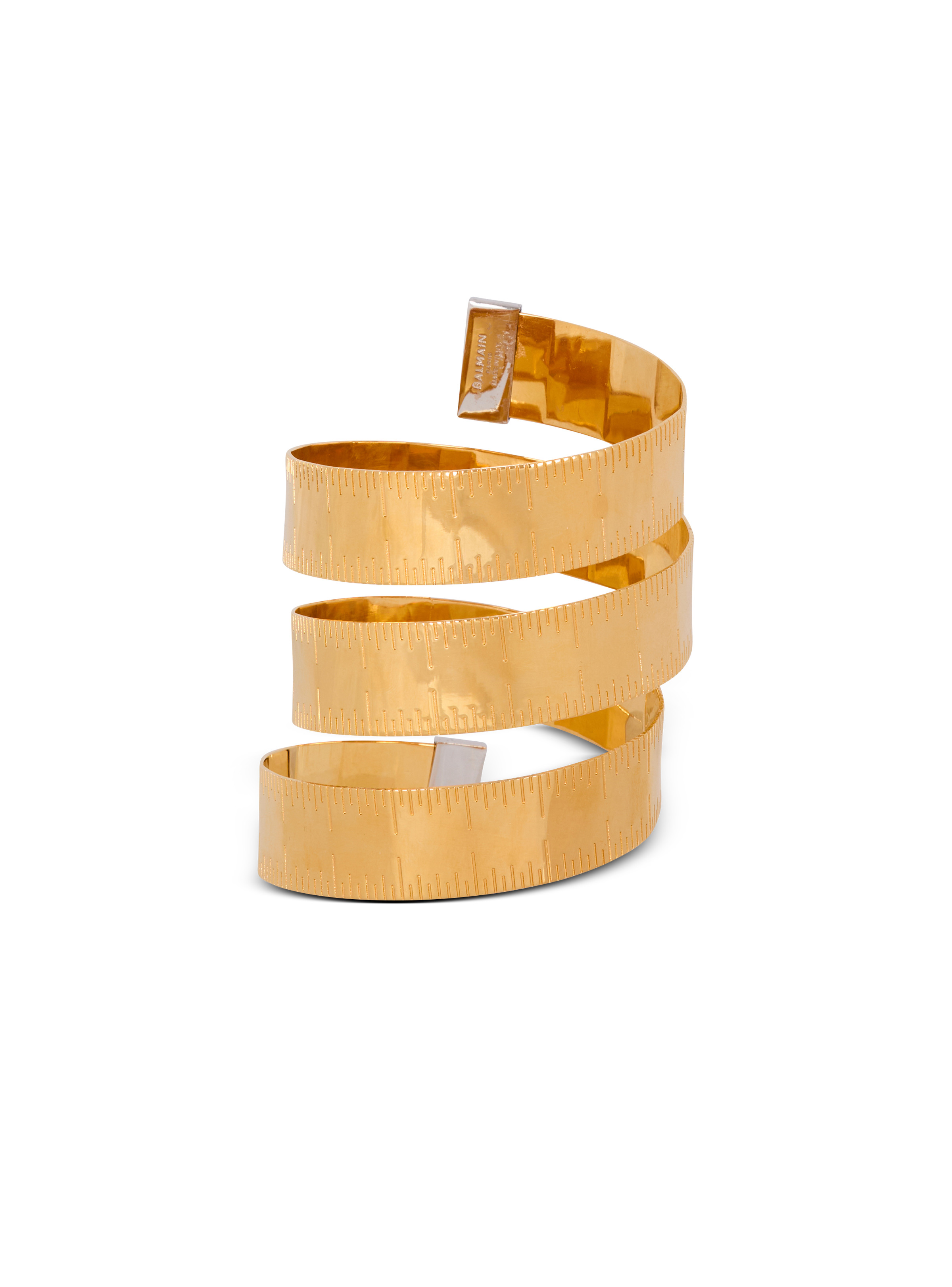 Brass tape measure cuff - 3