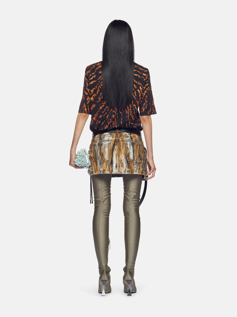 ''BELLA'' BLACK AND CINNAMON T-SHIRT 3