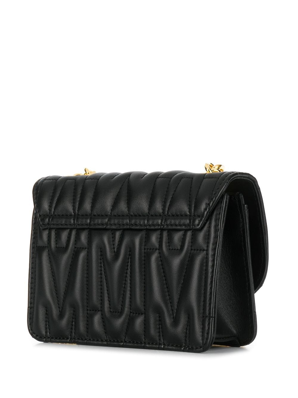 M-plaque quilted crossbody bag - 3