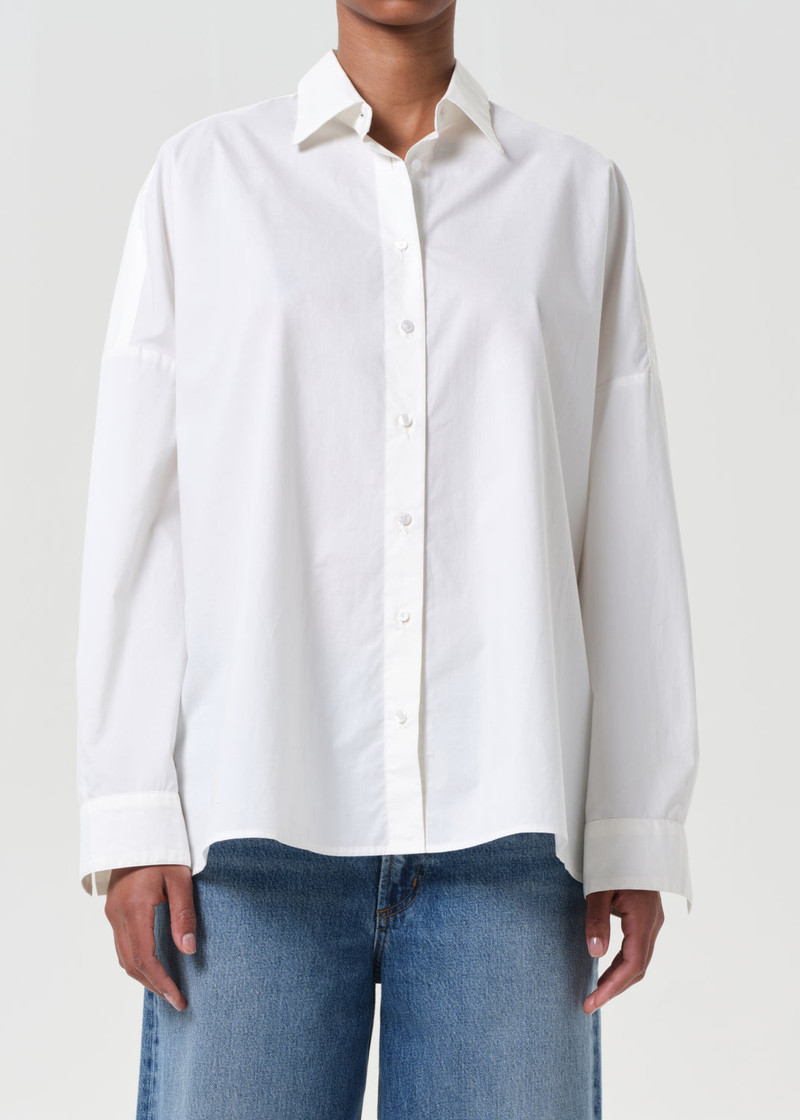 AGOLDE ROUX SHIRT IN RICE outlook