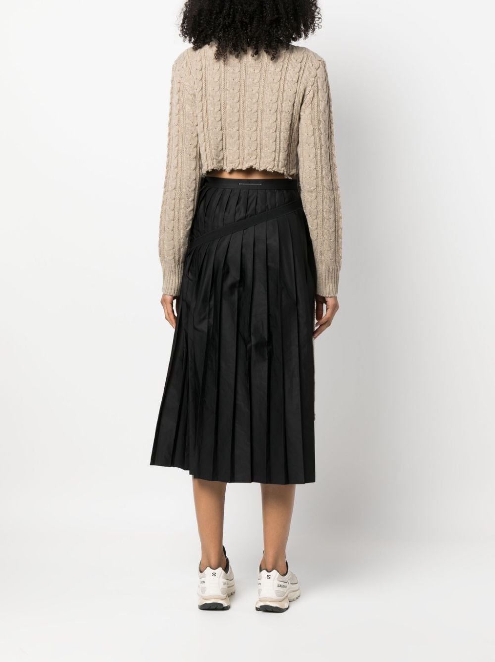 roll-neck cable-knit jumper - 4
