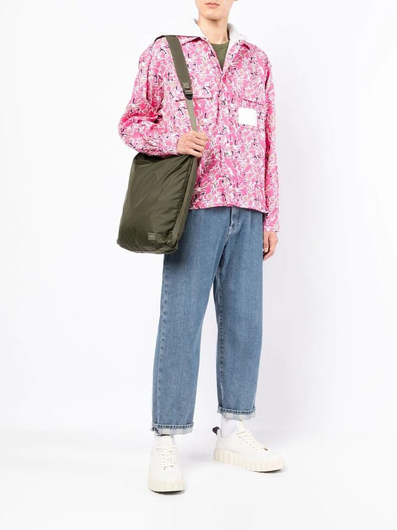 PORTER logo-patch shoulder bag outlook