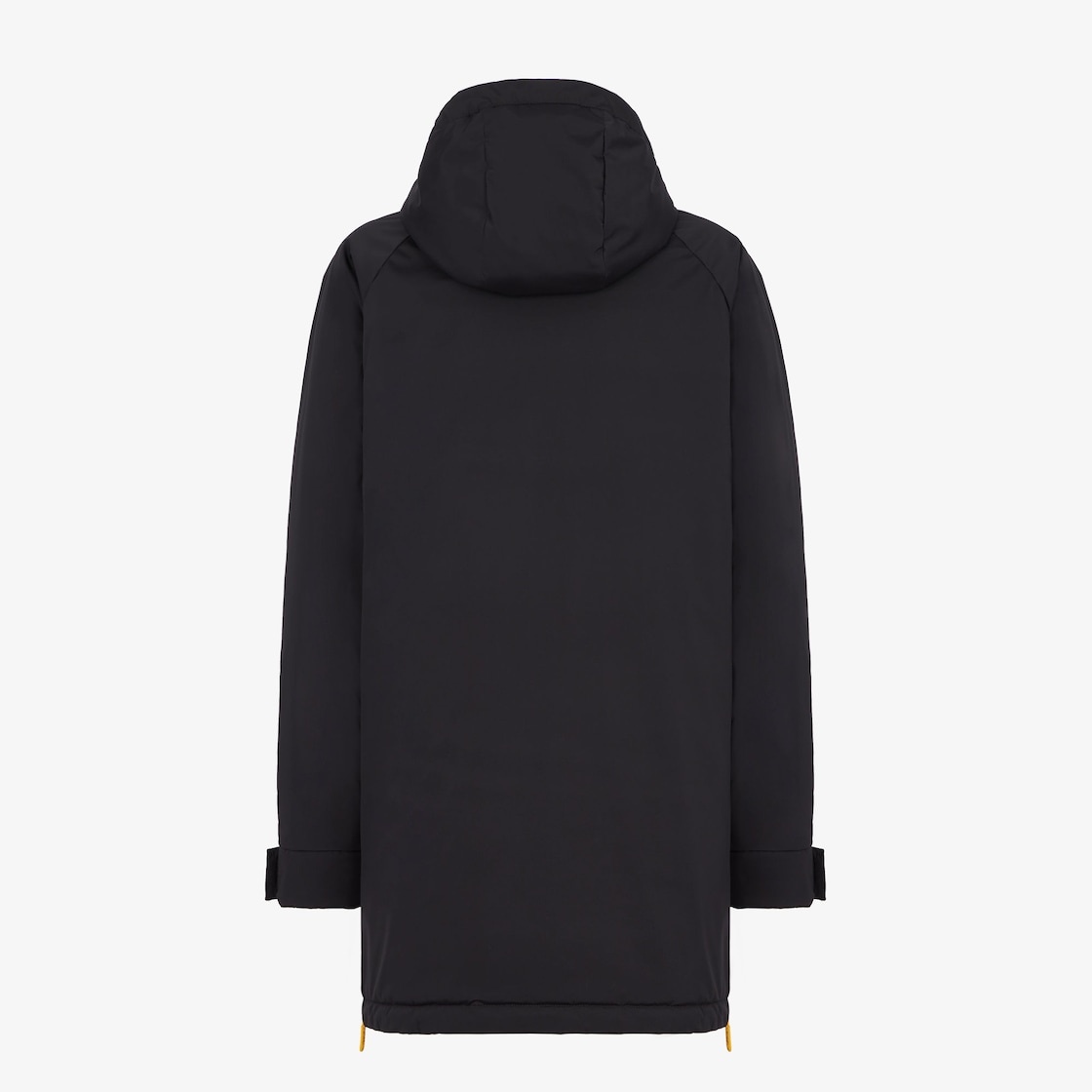 Ski anorak with hood and FF Baguette maxi pocket on the front. Made of black tech fabric. Finished w - 2