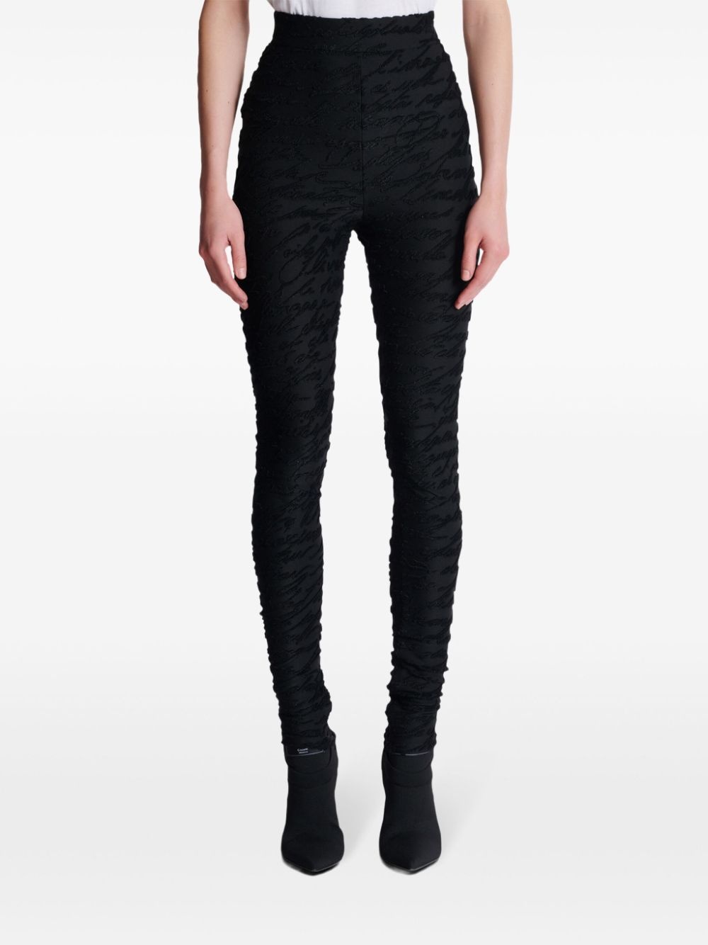 monogram-jacquard legging - 5