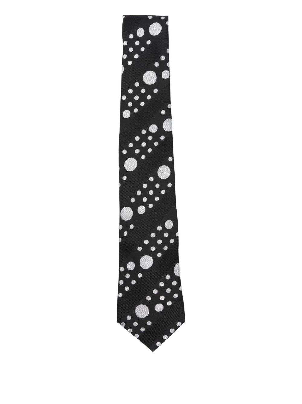 polka-dot silk tie - 1