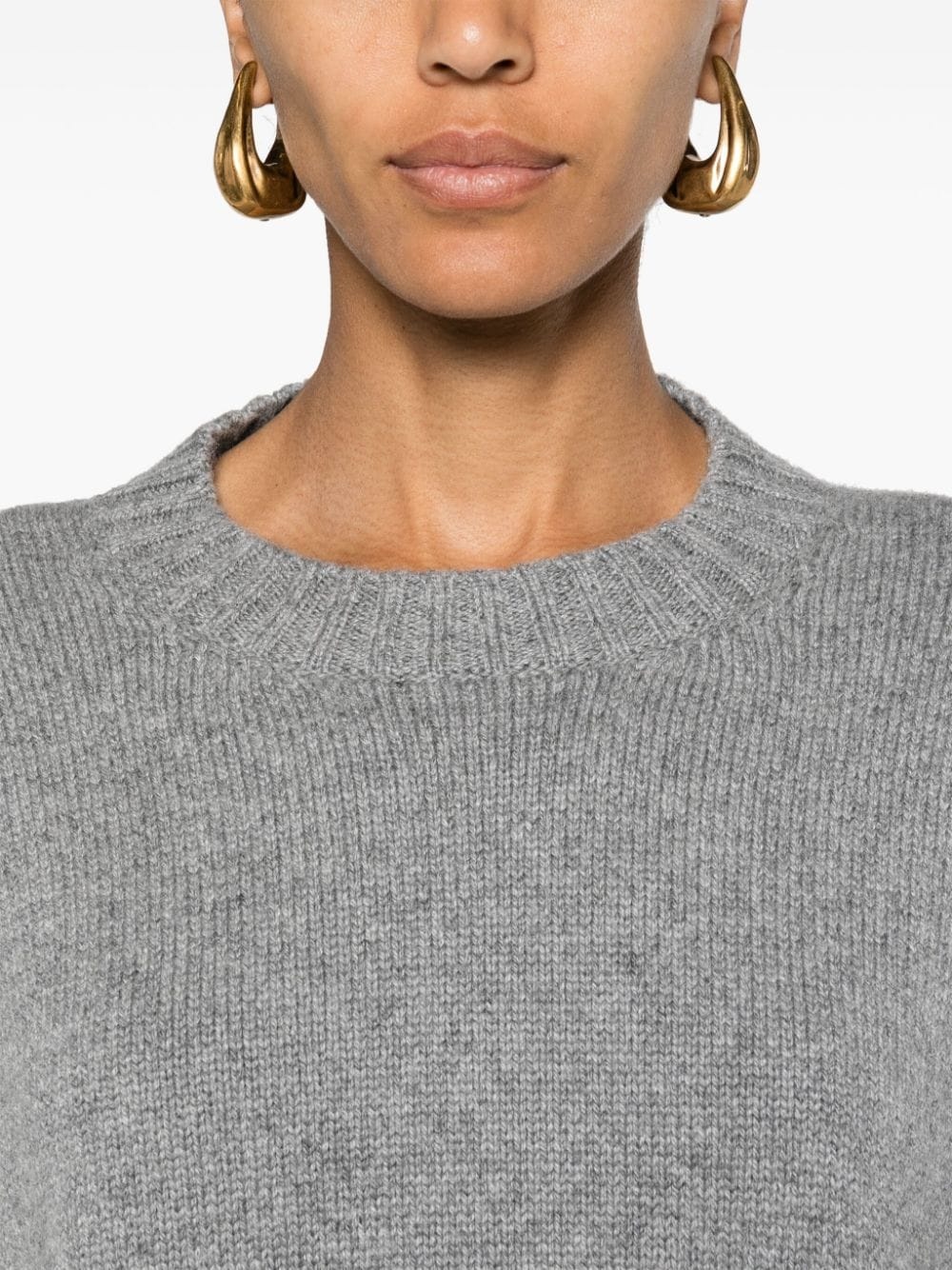 crew-neck cashmere-blend jumper - 5