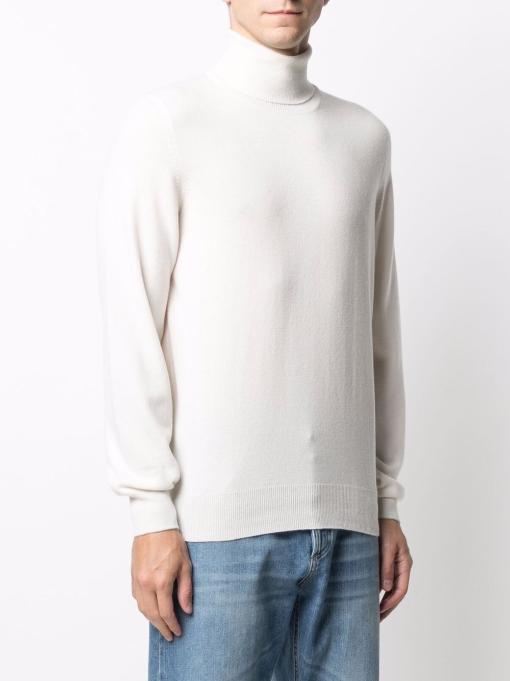 roll neck cashmere jumper - 3