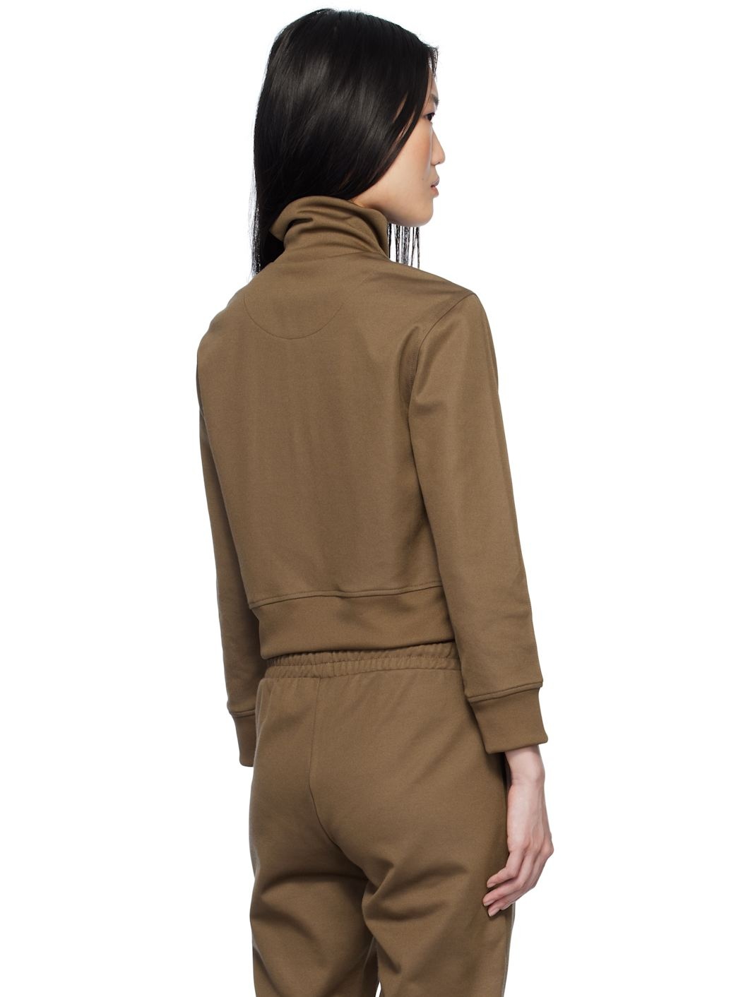Brown Bonded Logo Track Jacket - 3