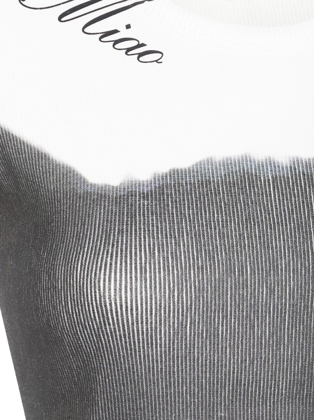 cat-print fine-ribbed T-shirt - 3