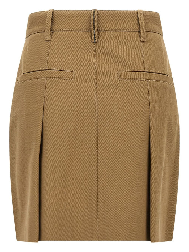 Brunello Cucinelli pleated midi skirt outlook