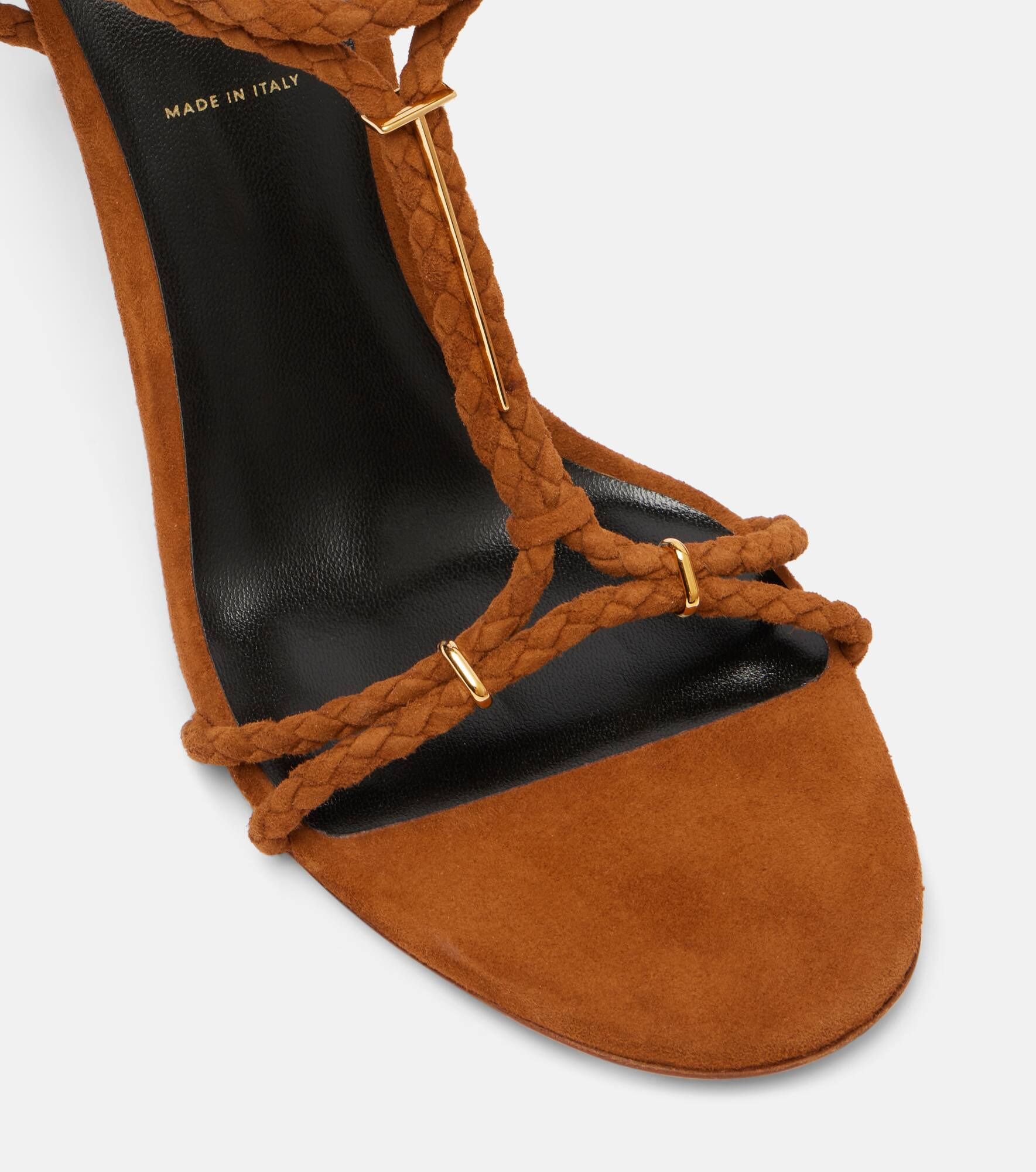 85 woven suede sandals - 5