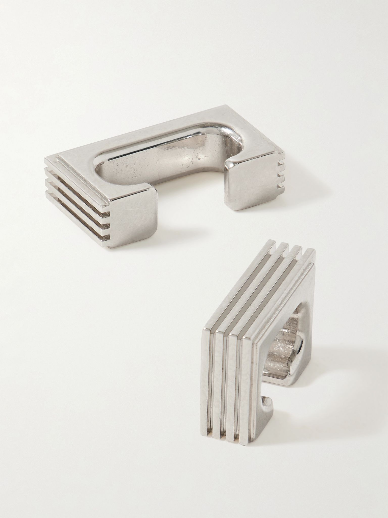 Empire set of two silver-tone ear cuffs Silver - 3