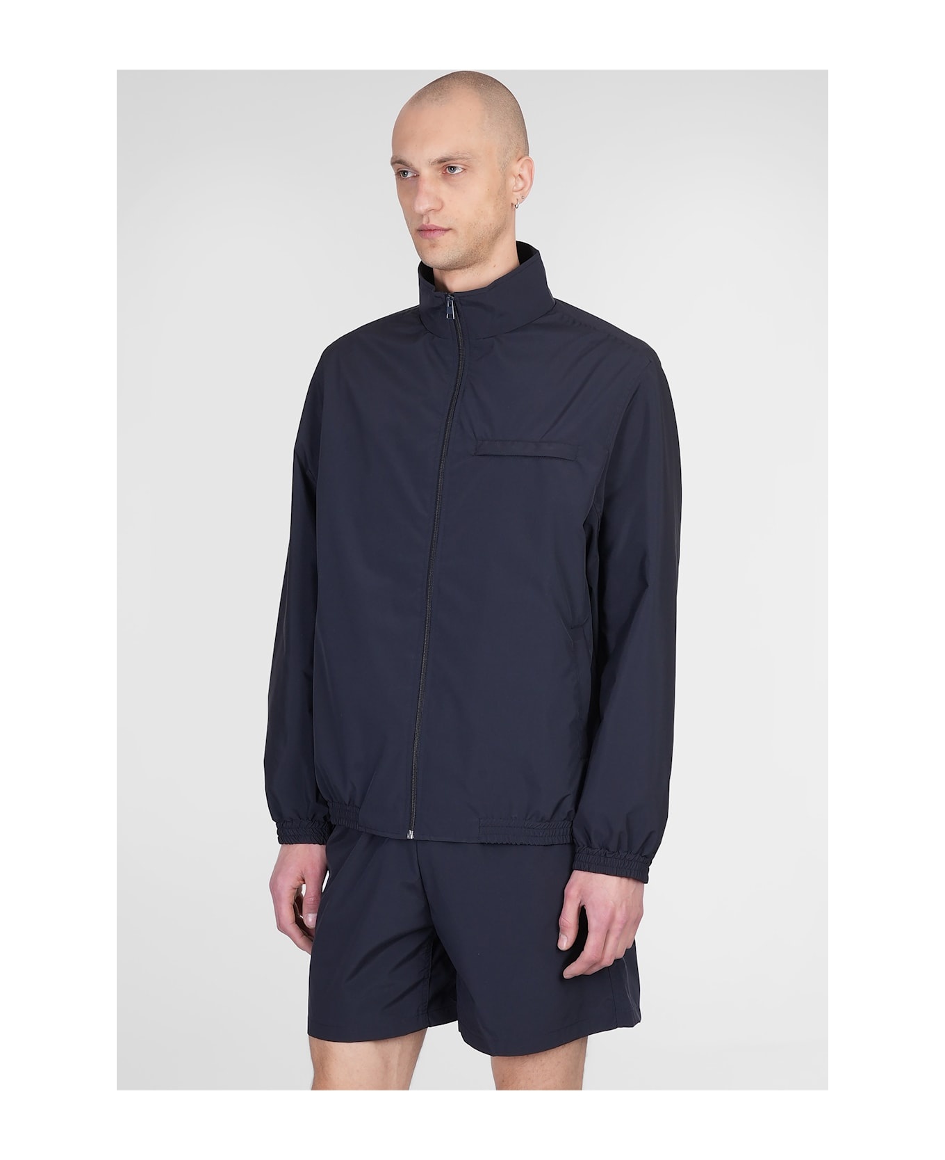 Casual Jacket In Blue Polyester - 4