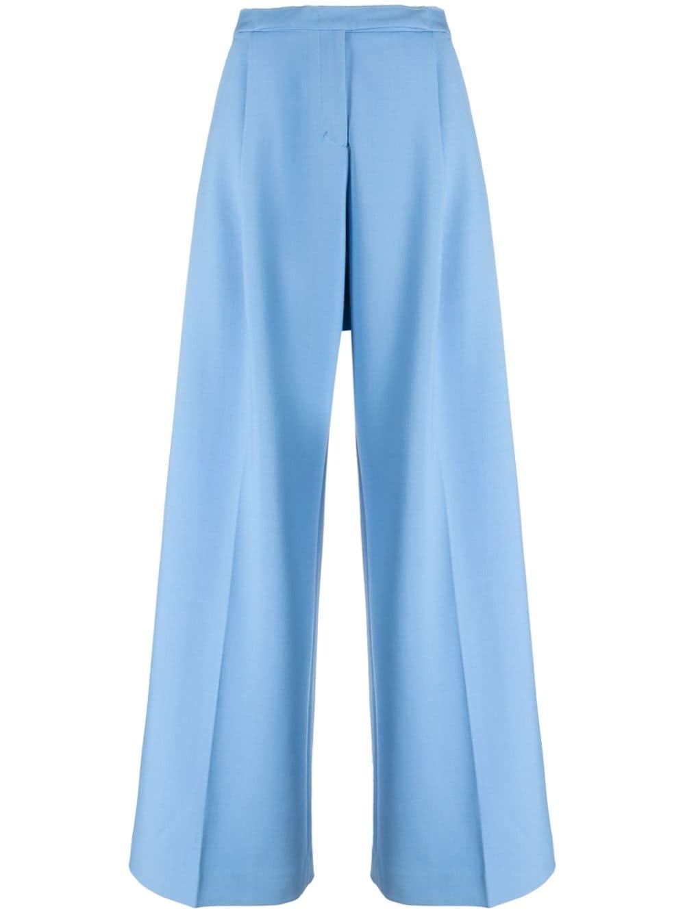 pleat-detail palazzo pants - 1