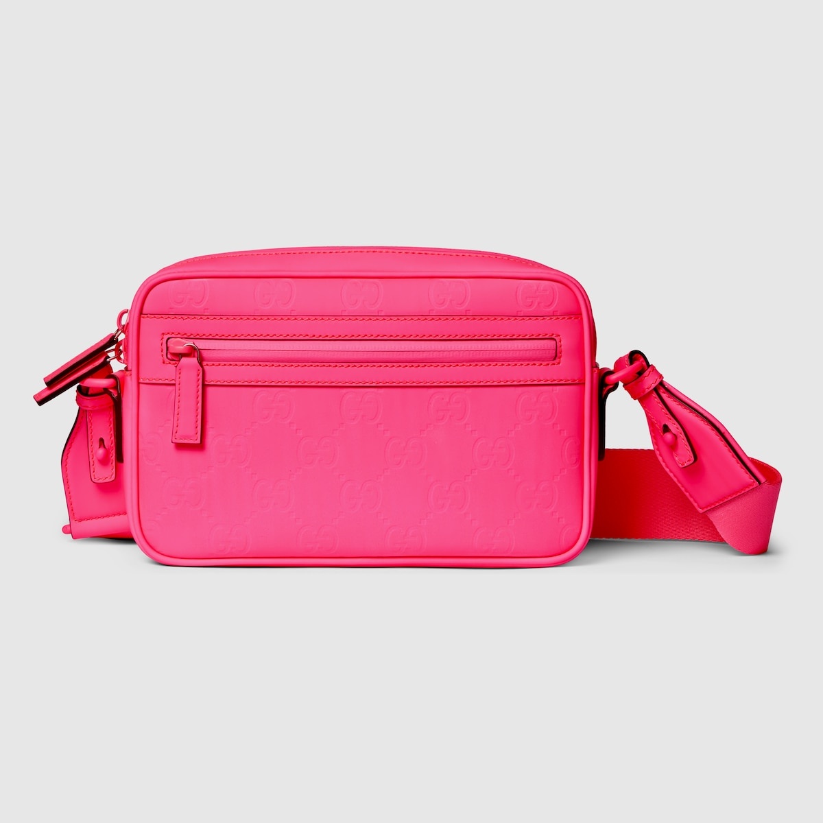 GG rubber-effect crossbody bag - 1