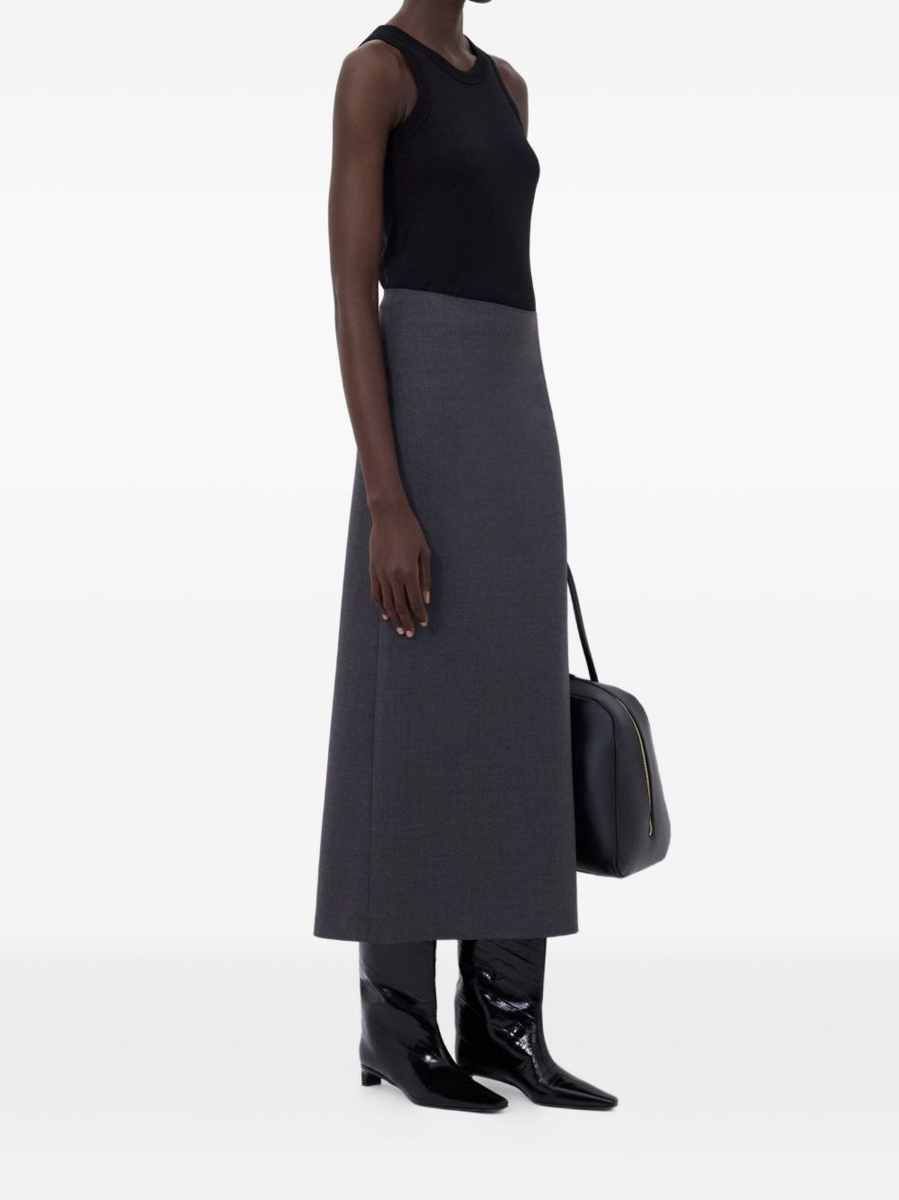 back-vent long pencil skirt - 3