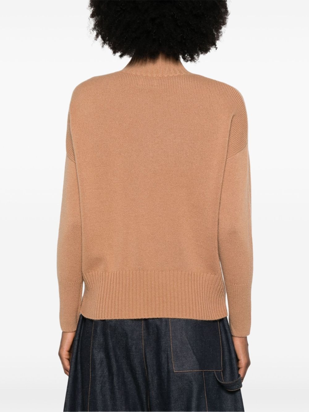 mock-neck cashmere sweater - 4