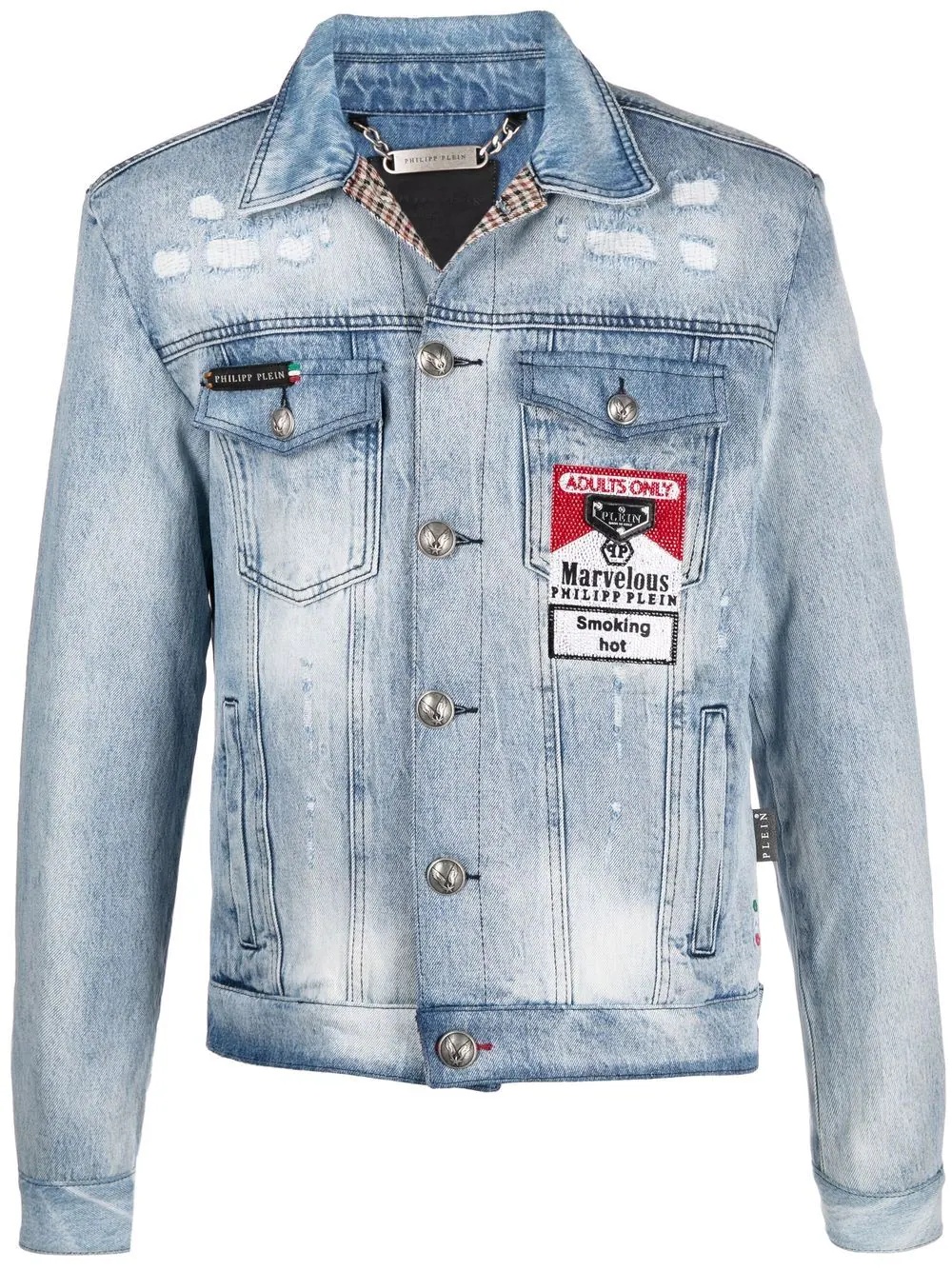 Marvelous applique denim jacket - 1