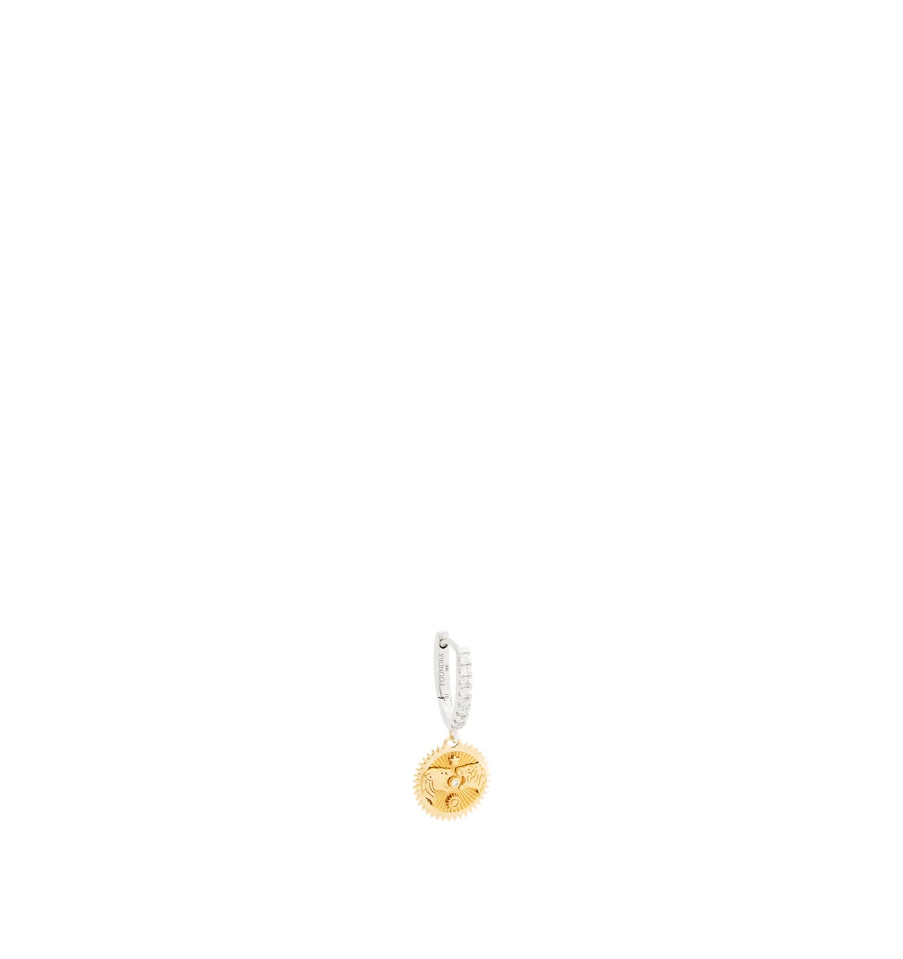 STRENGTH MINIATURE MEDALLION EARRING - 1