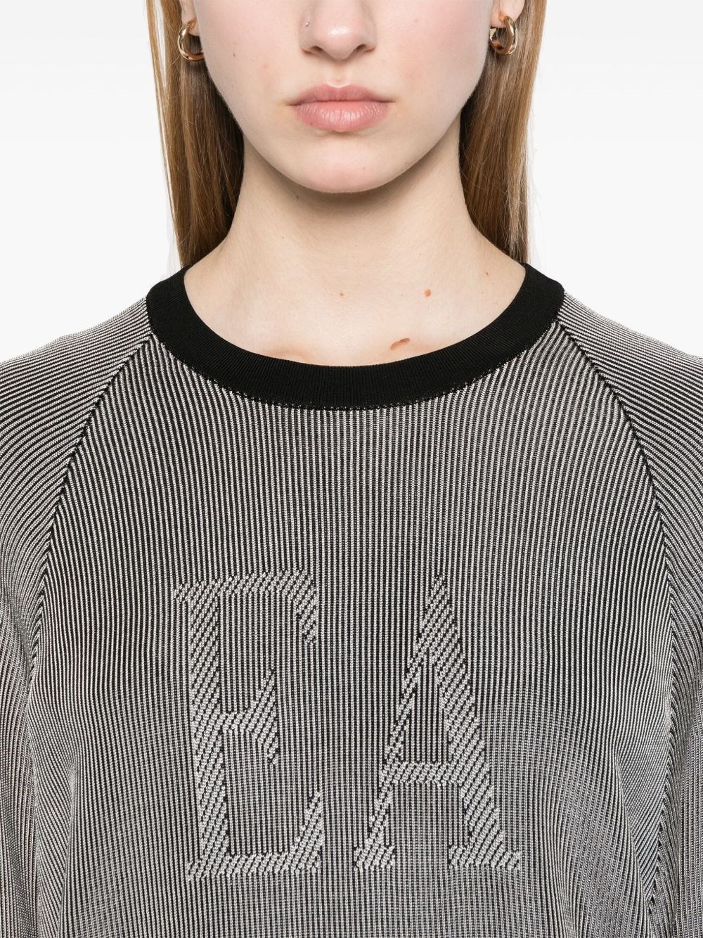 Logo striped sweater - 5
