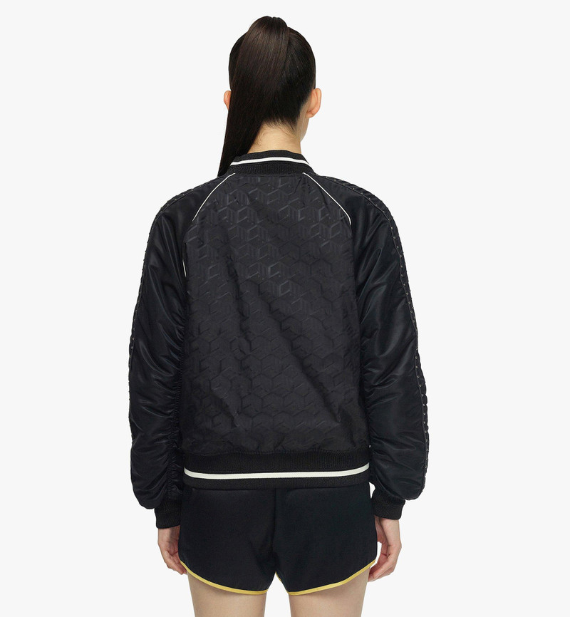 Women’s Après-Ski Cubic Monogram Bomber Jacket in ECONYL® 5
