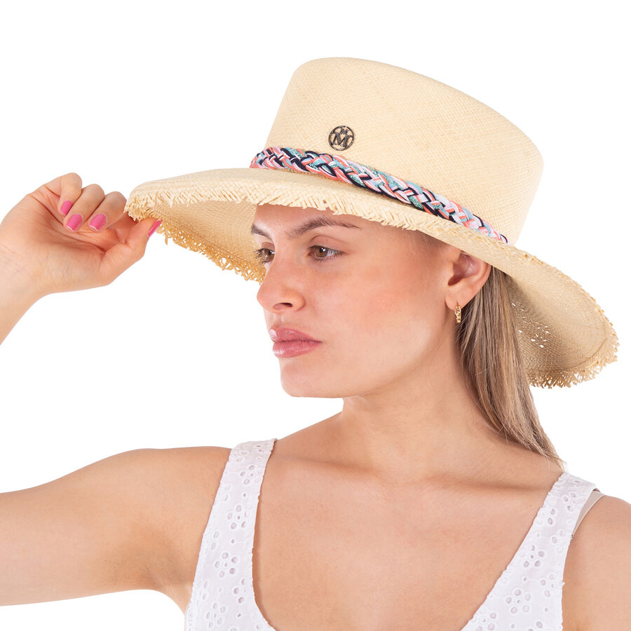 Maison Michel Ladies Multicolor New Kendall Braided-Strap Hat - 2