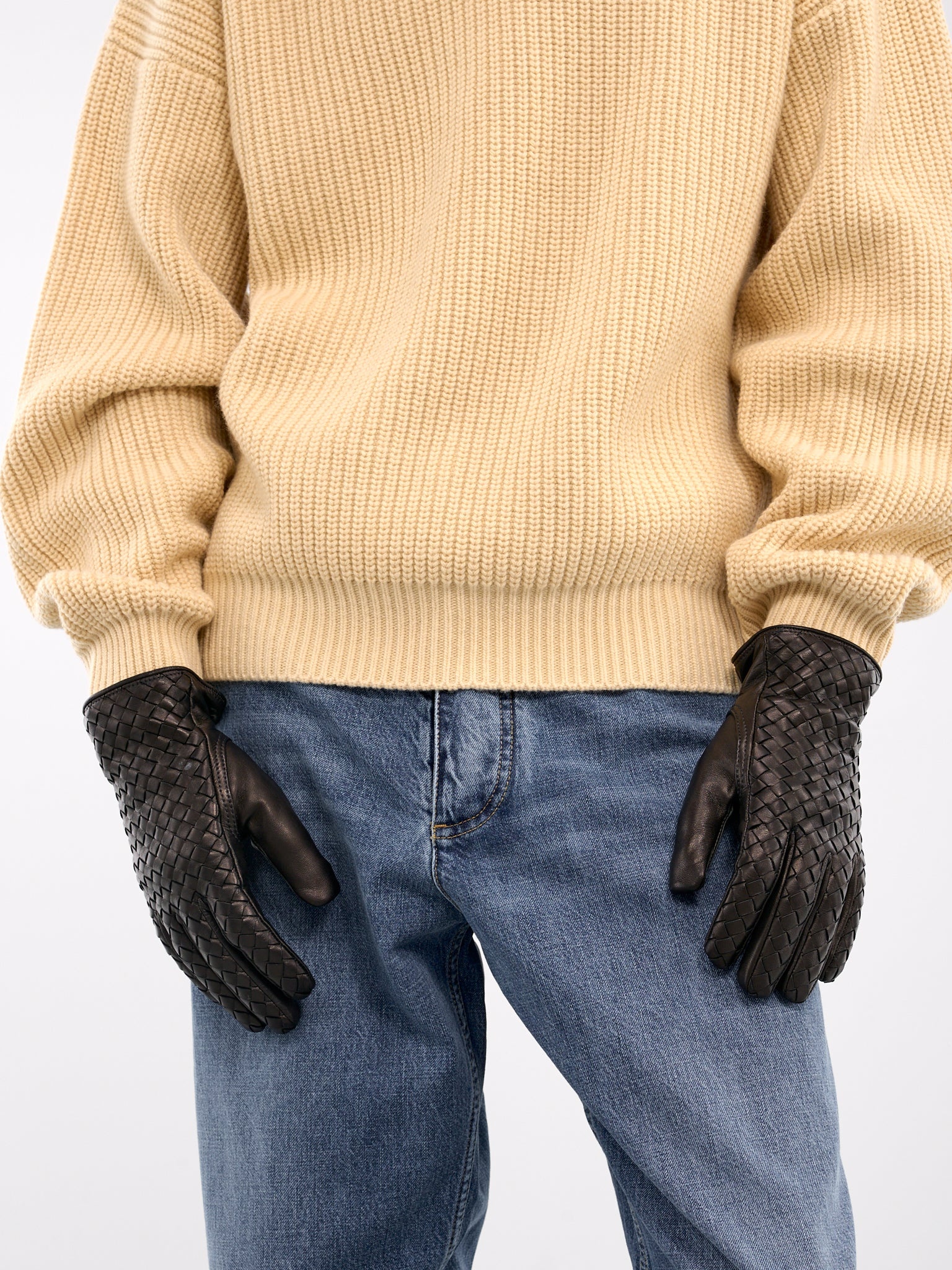Intrecciato Leather Gloves - 3