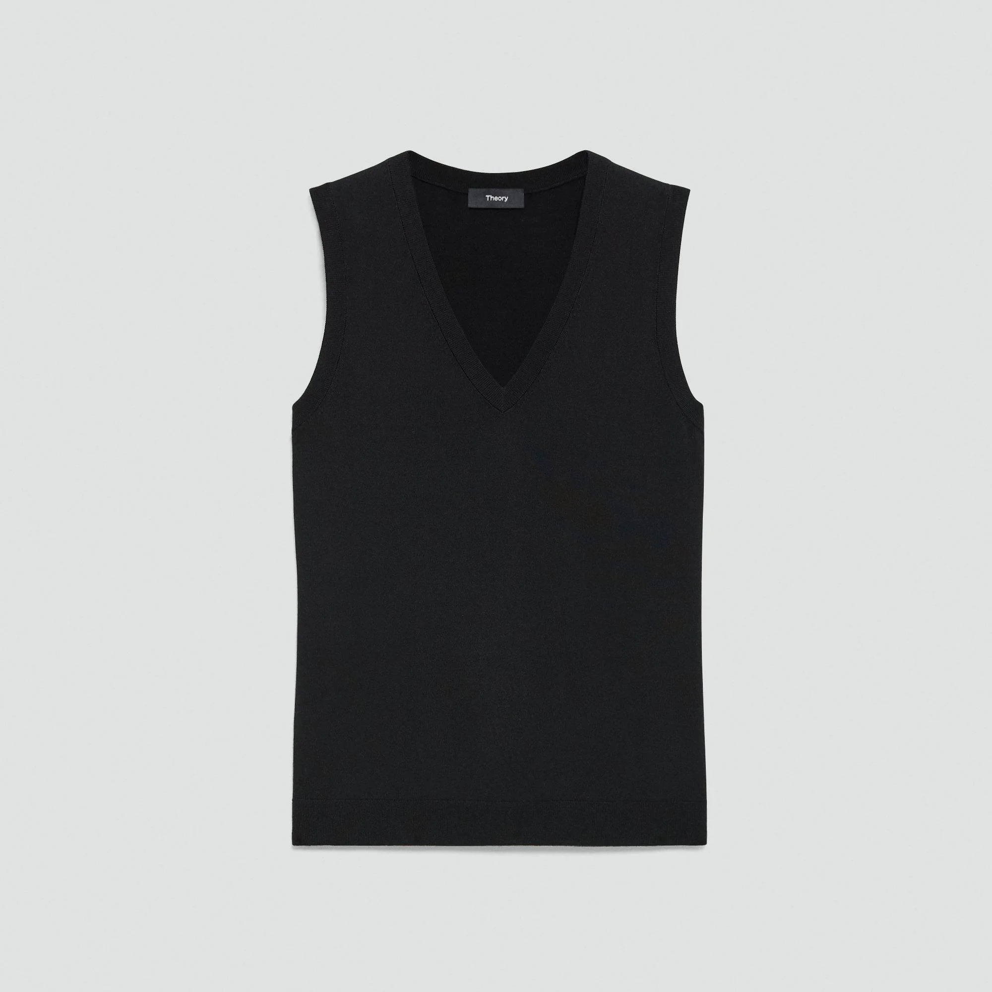 V-Neck Tank Top in Regal Wool - 1