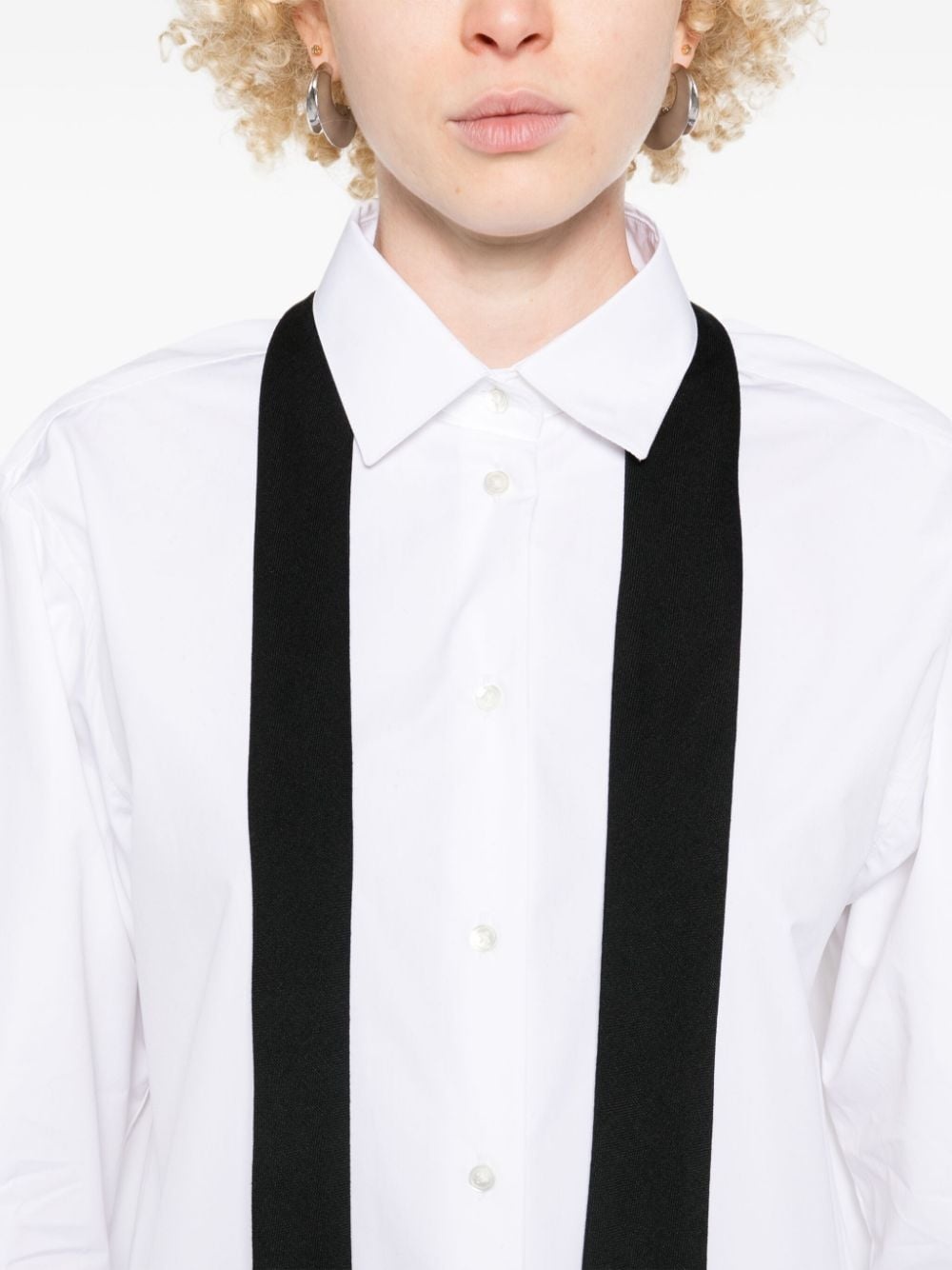 tie-detail shirt - 5