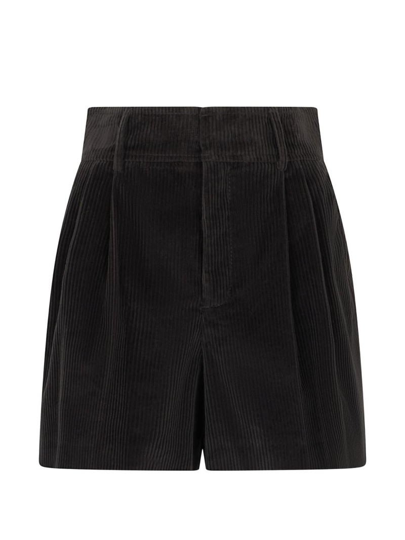 corduroy pleated shorts 1