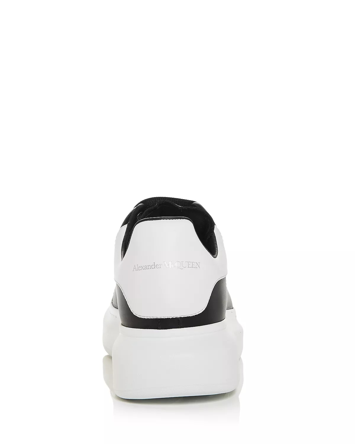 Men's Oversized Leather Heel Detail Sneakers - 7