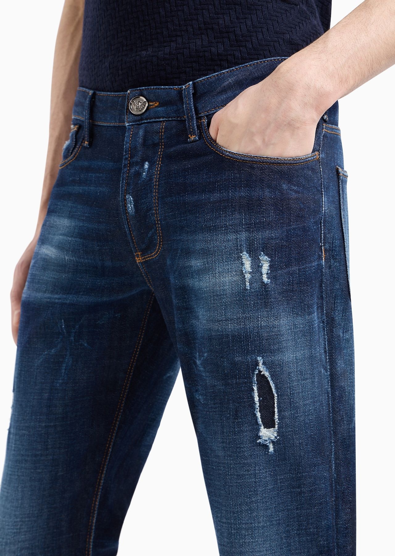 J06 Made in Italy slim-fit denim jeans - 9