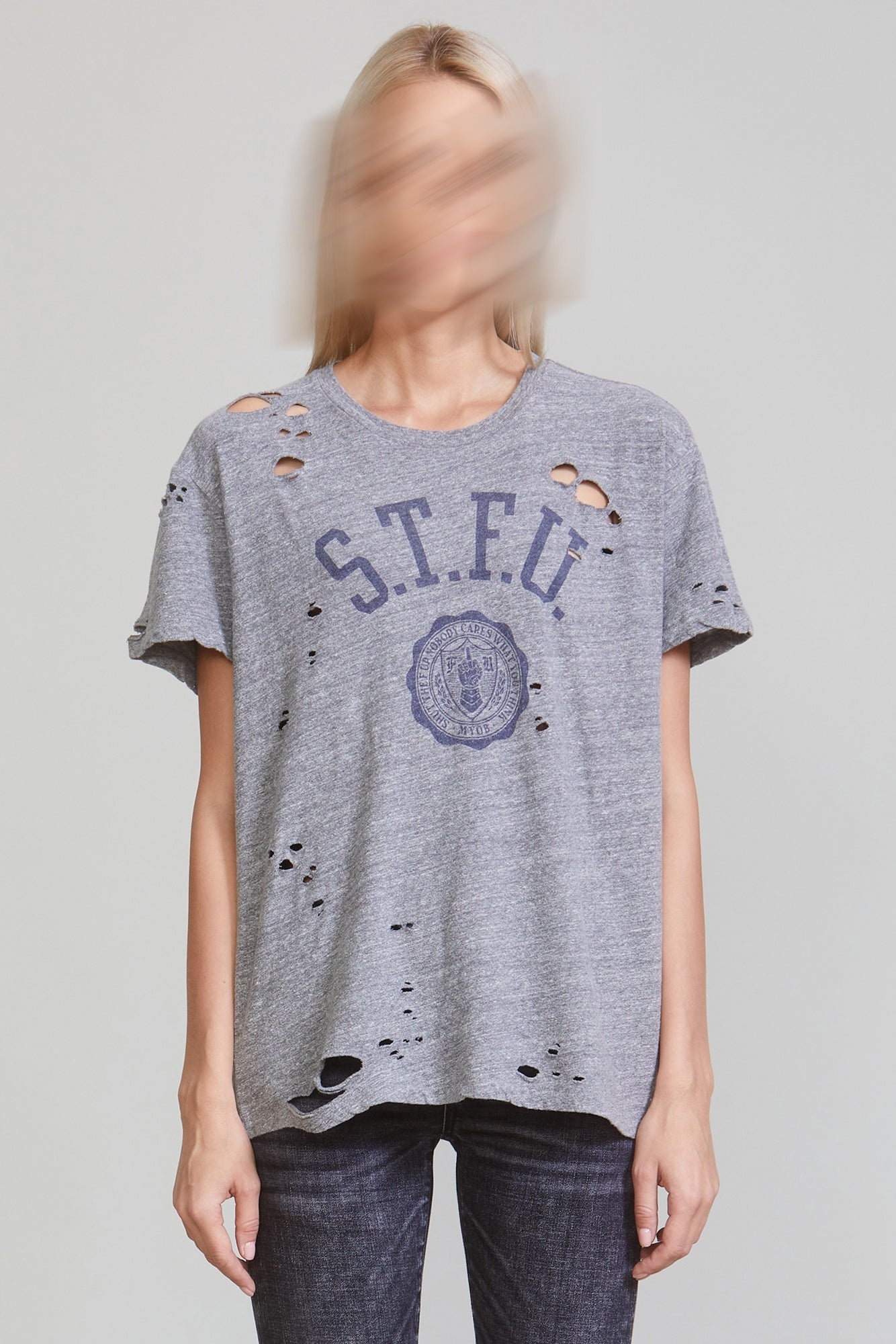 STFU BOY T - HEATHER GREY - 2