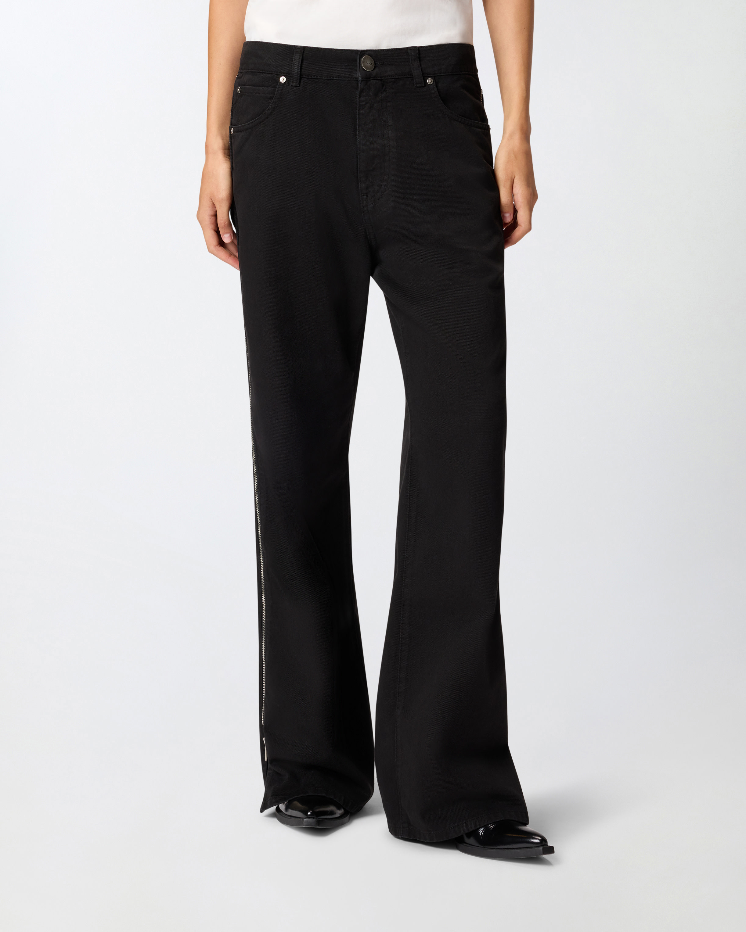 WIDE-LEG JEANS WITH SIDE ZIPS - 3
