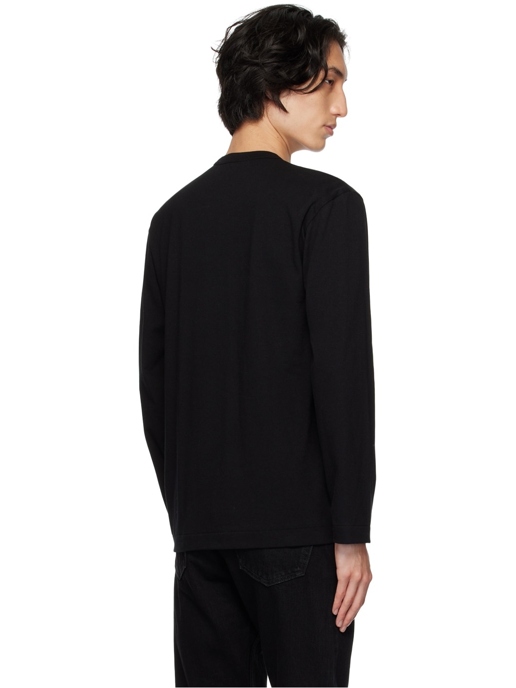 Black Heart Patch Long Sleeve T-Shirt - 5