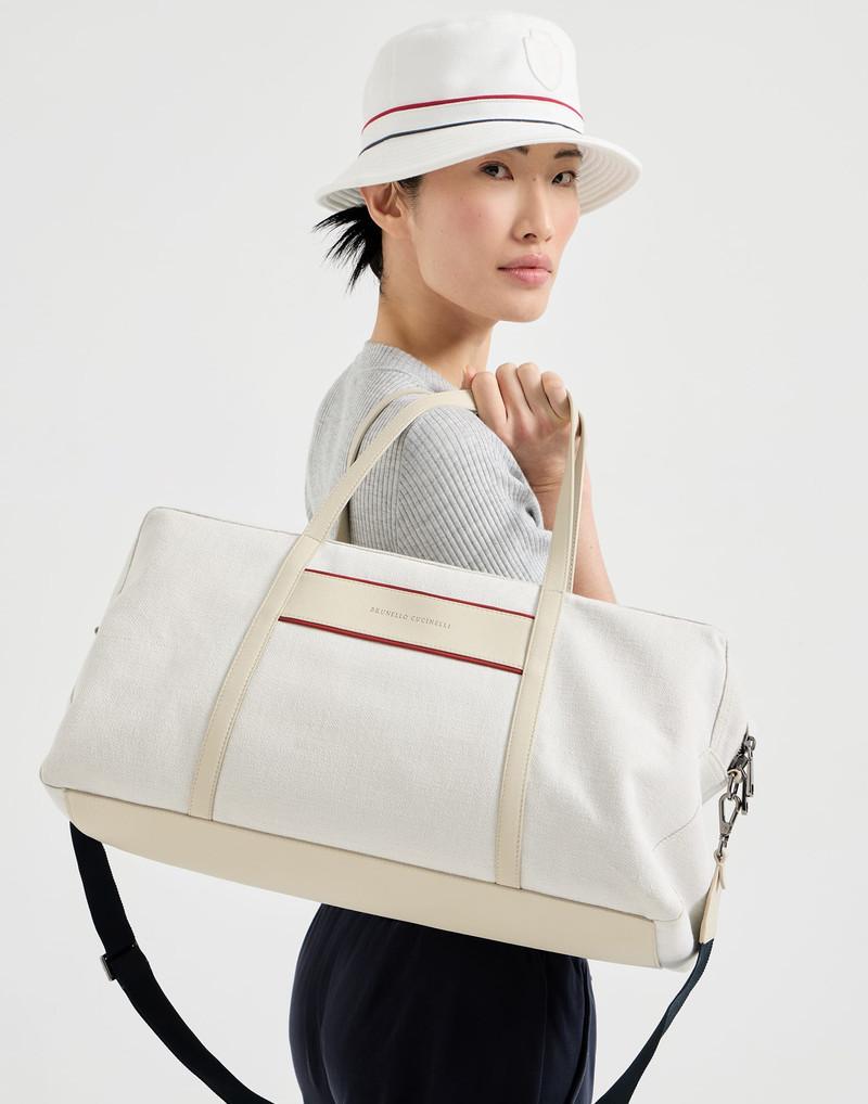 Cotton and linen canvas bag with logo 4