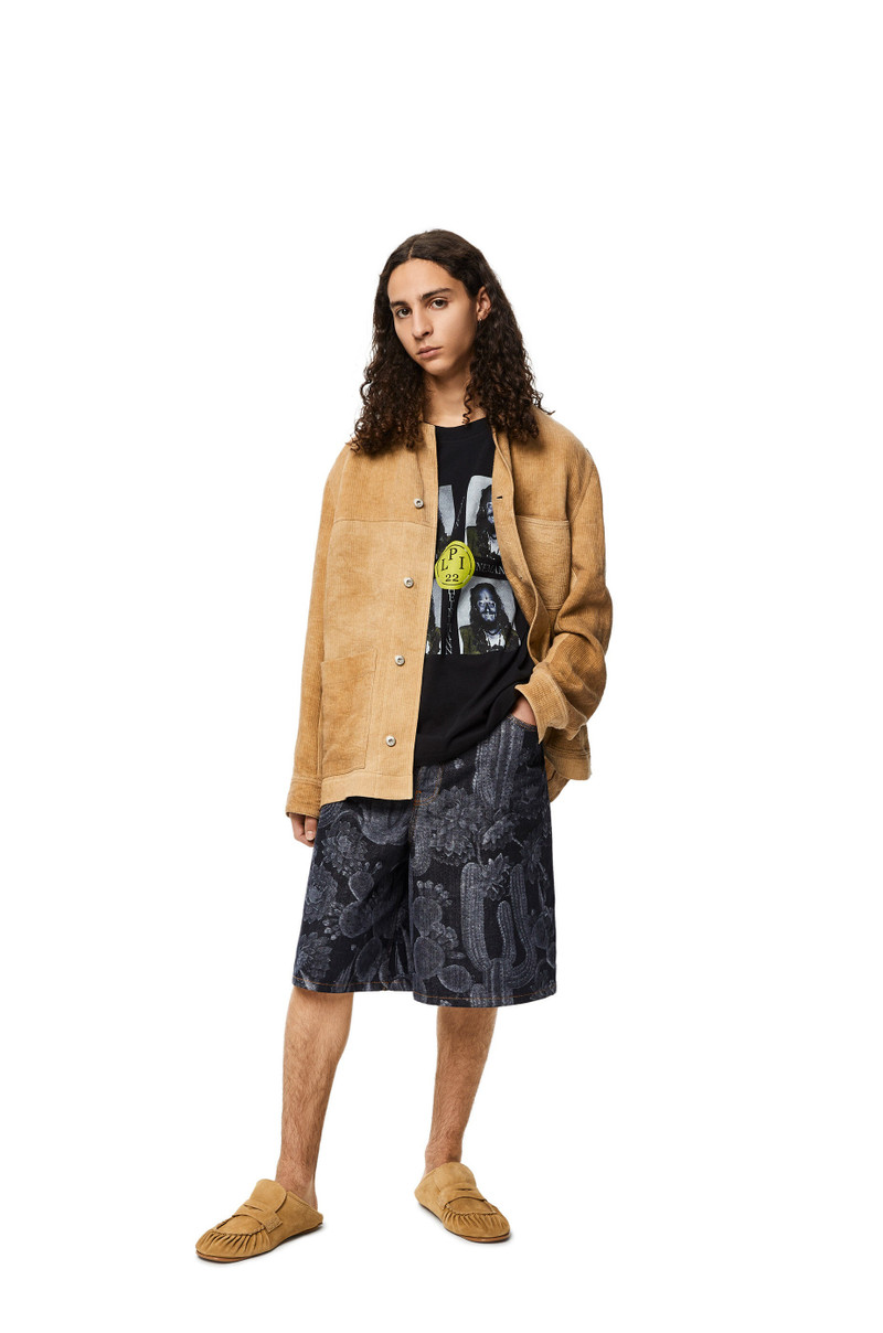 Loewe Cactus print shorts in cotton outlook