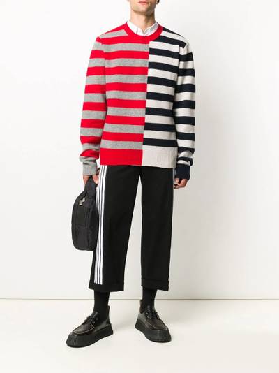 Helmut Lang colour-block striped jumper outlook