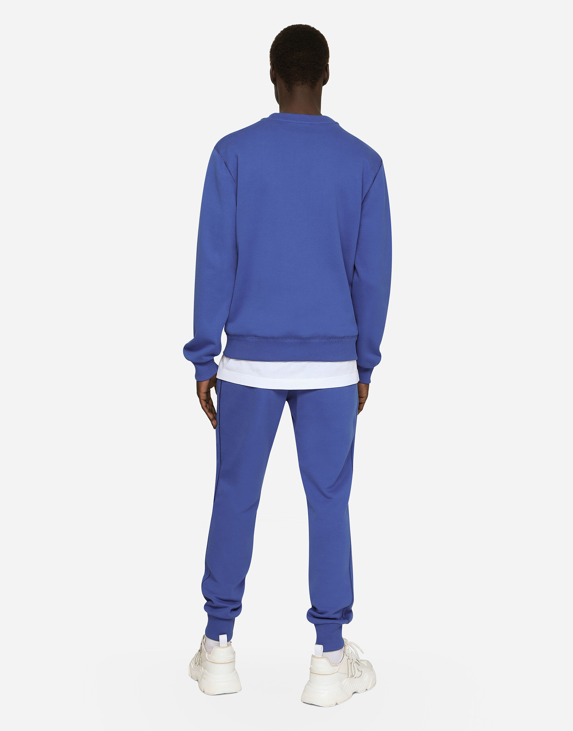 Jersey sweatshirt with branded tag - 3