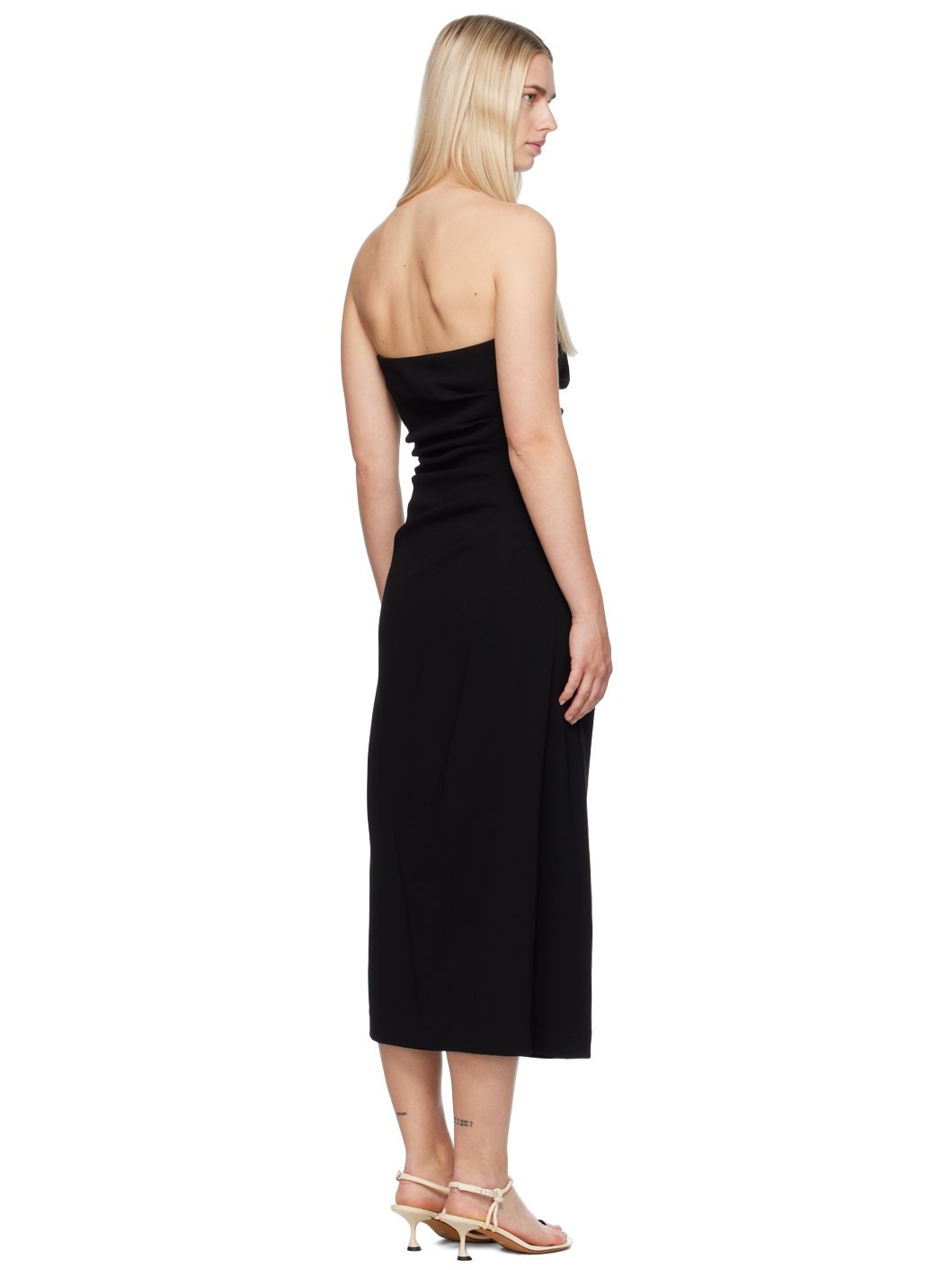 Black Shira Midi Dress - 3