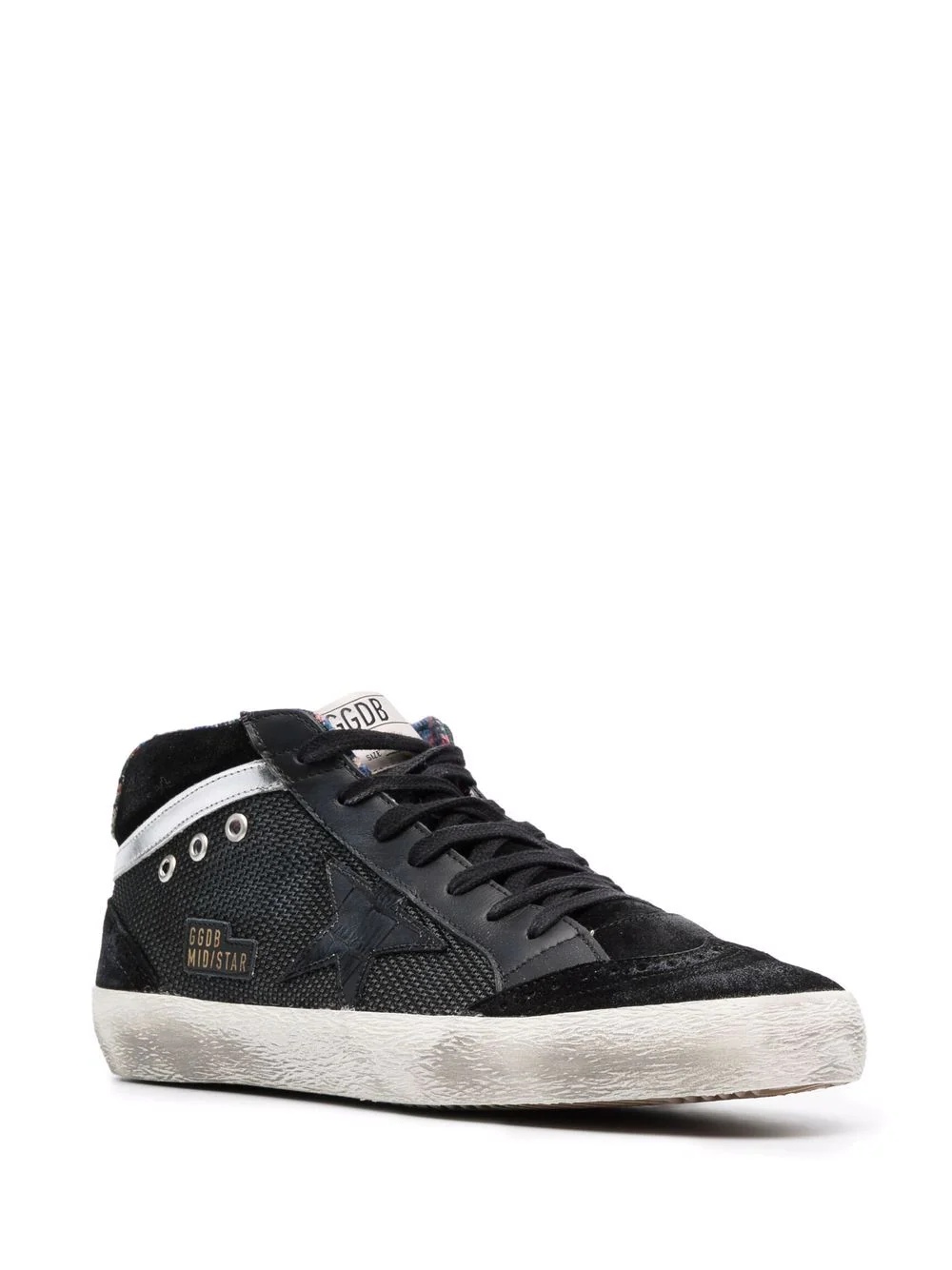 Mid Star lace-up distressed sneakers - 2