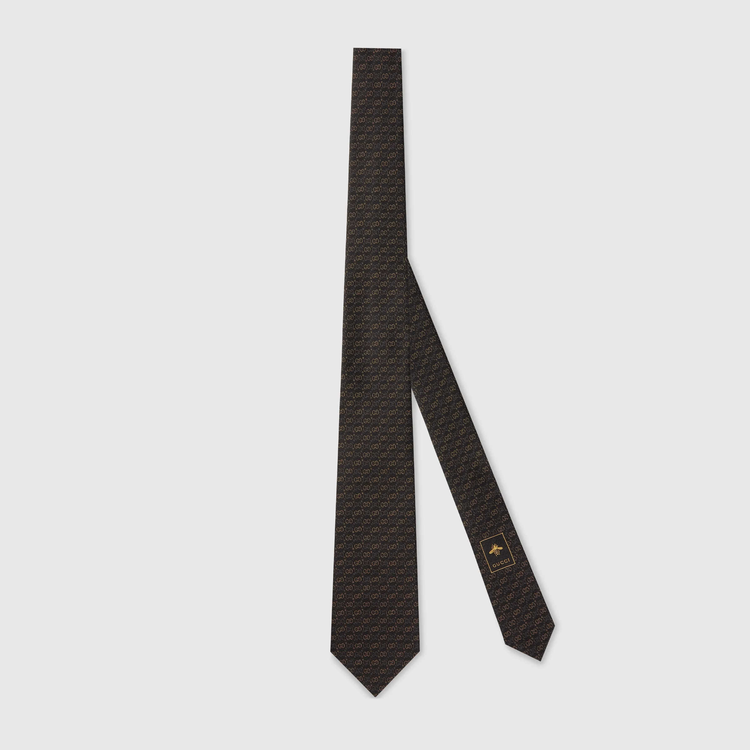 GG silk jacquard tie - 1