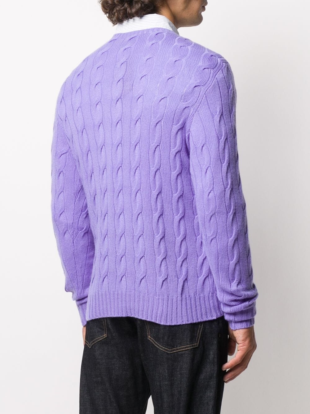 cable-knit cashmere jumper - 4