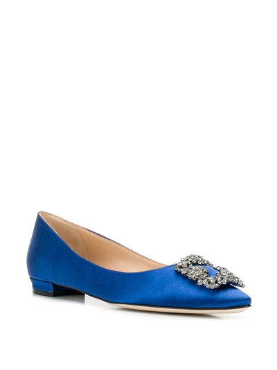 Manolo Blahnik Hangisi heeled ballerina shoes outlook