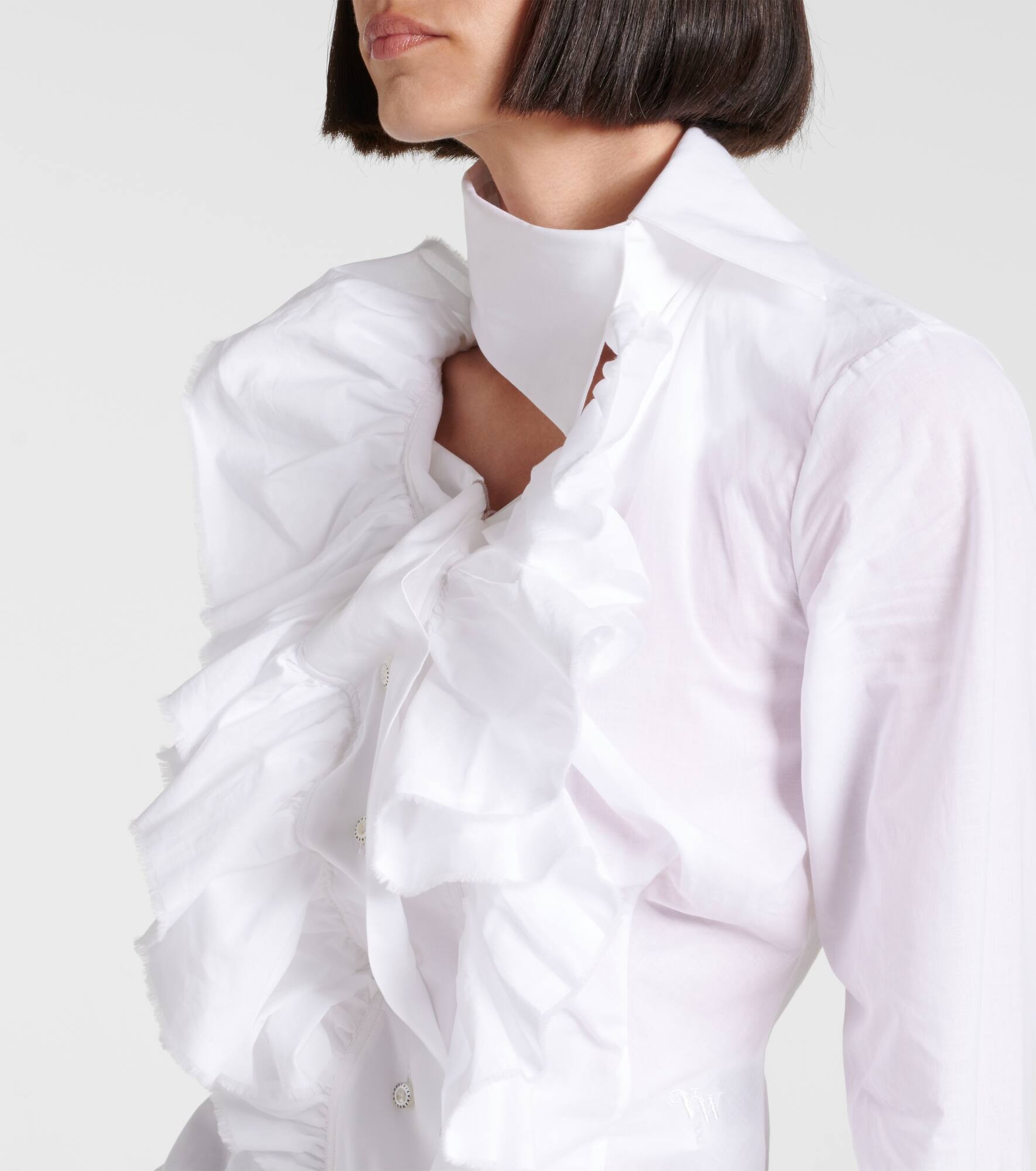 Wizard Frill ruffled cotton shirt - 4