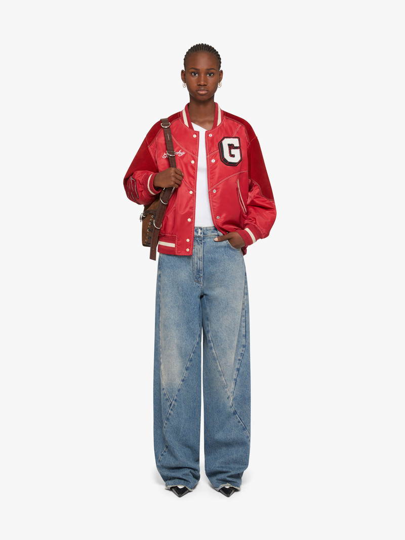 Givenchy GIVENCHY COLLEGE BI-MATERIAL VARSITY JACKET outlook