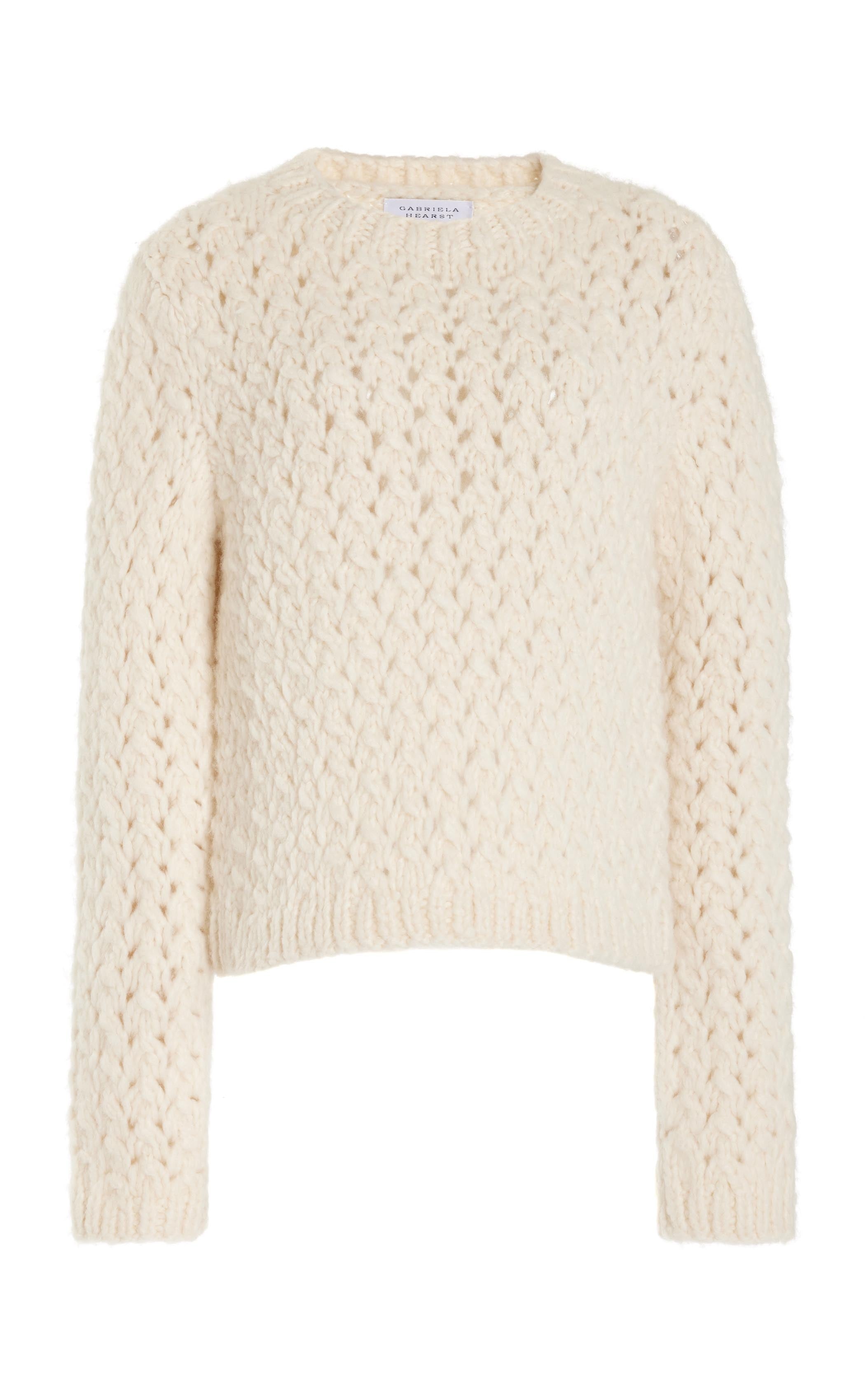 Bower Sweater in Ivory Welfat Cashmere - 1