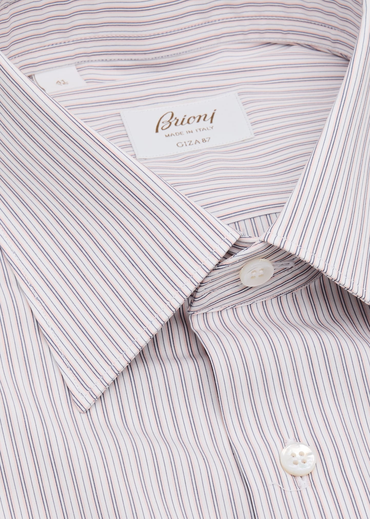 Men's Giza 87 Cotton Multi-Stripe Dress Shirt - 2