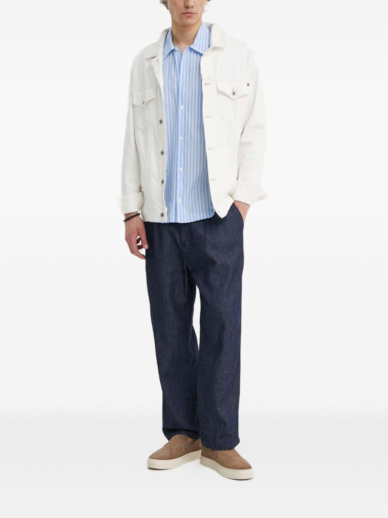 SAMSØE SAMSØE chest-pocket striped-pattern shirt outlook